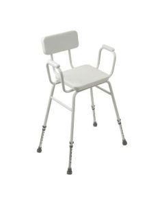 Shower Perching Stool with Back & Arms