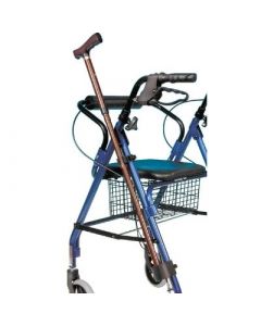 CANE AND CRUTCH HOLDER - FOR ROLLATOR 