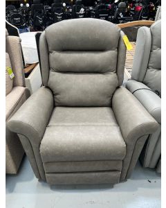 Grey Leather Recliner