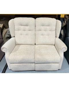 Cream 2-Seater Electric Recliner