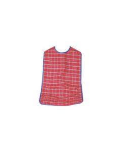 Washable Bib, 90cm Red Check